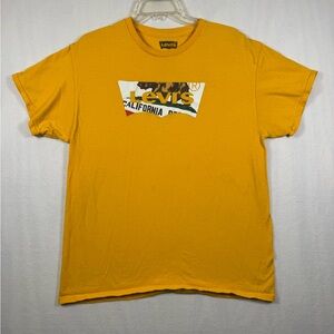 Levi's Men's Mustard Yellow Graphic Logo Tee